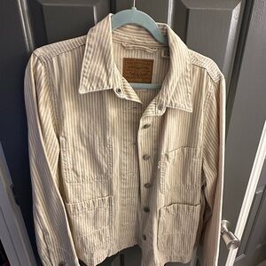 Levi's Cream Striped Jacket